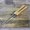 Pair Of Nooitgedagt Of Holland Woodturning Chisels - Good Condition