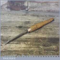 Vintage Drummond Bros ¼” Skew Flat Scraper Woodturning Chisel - Good Condition