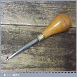 Unusual Vintage Sail Makers Barbed Rope Splicing Fid Hooked Marlin Spike - Good Condition
