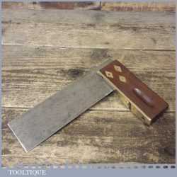 Vintage Marples & Sons Carpenters Rosewood & Brass 6” Square - Good Condition