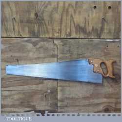 Vintage Superior Warranted 26” Rip Hand Saw 7 TPI - Refurbished Sharpened