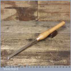 Vintage ½” Marples & Sons Rounded Flat Woodturning Chisel - Good Condition