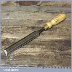 Vintage Ward & Payne 1 ½” Wide Bevel Edge Paring Chisel - Boxwood Handle