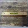 Vintage British Made Mahogany And Brass 6” Level - Good Condition