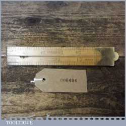 Vintage 2ft J. Rabone & Sons No: 1375 Boxwood And Brass Folding Ruler