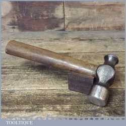 Vintage Ball Pein Hammer Stamped 84 Short Wooden Handle - Good Condition