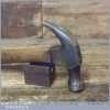 Vintage Stanley England Claw Hammer Wooden Handle - Good Condition