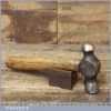 Vintage Ball Pein Hammer On Short Wooden Handle - Good Condition