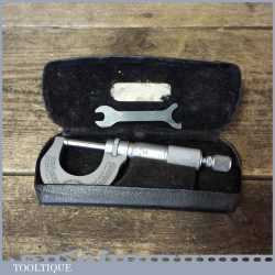 Vintage Moore & Wright No: 961B Micrometer In Case - Good Condition