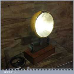 Superb 9” Large Vintage Industrial Spot Light Lamp With Adjustable Bracket