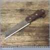 Vintage Leatherworking Hacking Knife Tool Leather Handle - Sharpened