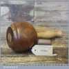 Old Lignum Vitae Hand Turned Carving Mallet With Ash Wood Handle - Ebony Wedge