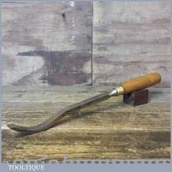 Vintage A. Hildick 5/8” Wide Swan Neck Lock Mortice Chisel - Good Condition