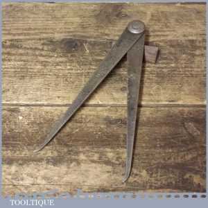 Unusual 7” Outside Parallel Depth Calliper Steel Dividers 1944 - Good Condition Unusual 7” Outside Parallel Depth Calliper Steel Dividers 1944 - Good Condition