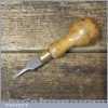 Vintage Gunsmiths 1/8” Wide Miniature Wooden Handled Screwdriver - Good Condition