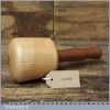 Hand Made Turned Beech Woodcarving Mallet Mahogany Handle - Good Condition