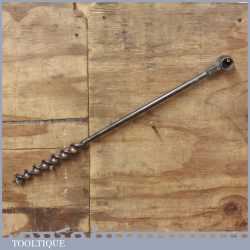 Vintage Carpenters 1“ Wide Timber Framing Hand Auger Bit - Good Condition