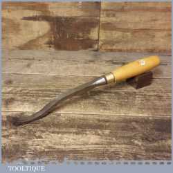 Vintage ½” I. Sorby Mr Punch Brand Swan Neck Lock Mortice Chisel Boxwood Handle