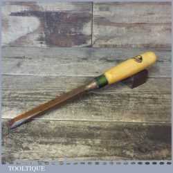 Vintage Unused Marples Shamrock 5/8” Heavy Duty Sash Mortice Chisel - Boxwood Handle