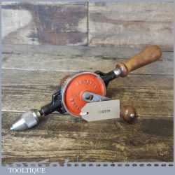 Vintage Stanley No: 803 Egg Beater Hand Drill With Keyless Chuck - Refurbished