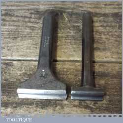 2 No: Vintage Blacksmiths ¼” + 5/16” Rounding Swage Tools - Good Condition