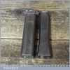 2 No: Different Vintage Blacksmiths Rounding Swage Tools - Good Condition