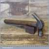 Vintage Rustic Carpenters Claw Hammer With Wooden Handle - Good Condition