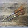 2 No: Vintage Screwdrivers With Beech Wood Handles - Fully Refurbished