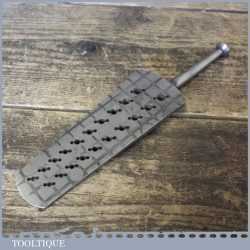 Antique Clockmakers 9” Long Cast Steel Thread Gauge - Good Condition