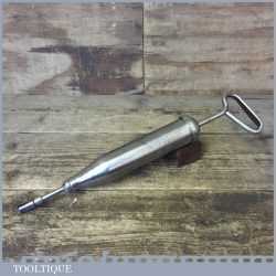Vintage Alemate USA Patented Push Type 6556-Z Grease Gun - Good Condition