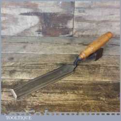 Rare Buck Brothers 2” Wide Cranked Bevel Edged Chisel - Good Condition