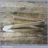 Antique Boxwood Brass Architects 2ft Folding Ruler Protractor - Unusual Brass Joint