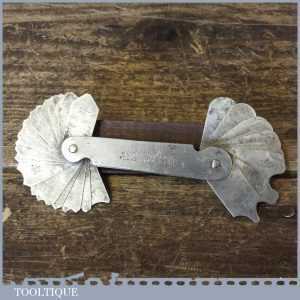 Vintage L.S. Starrett & Co USA No: 178A Fillet Or Radial Gauge - Good Condition Vintage L.S. Starrett & Co USA No: 178A Fillet Or Radial Gauge - Good Condition