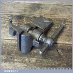 Unusual Rare Antique Clock Makers Or Jewellers Vice - Winged Bench Grip