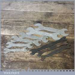 Vintage Selection Of 6 Terry Spanners (6mm – 17mm) - Good Condition