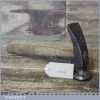 Vintage Cobblers Leatherworking Hammer Wooden Handle - Refurbished
