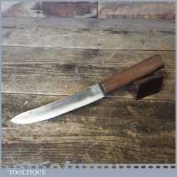 Sharp Vintage Gardeners Knife With Wooden Grip Handle - Good Condition