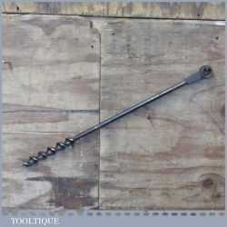 Vintage Marples & Sons 1 ¼” Scotch Barrel Eyed Timber Framing Auger Bit - Good Condition