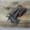 Vintage Sprung Loaded Cast Steel Hand Vice - Good Condition