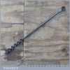 Vintage 1 1/8” Scotch Barrel Eyed Timber Framing Auger Bit - Good Condition
