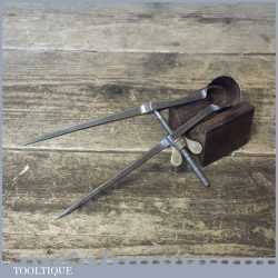 P.C.L & Co vintage 5 ¾” Hand Forged Sprung Steel Square Leg Steel Dividers - Good Condition