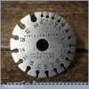 Vintage AIRD & ANDERSON Of Liverpool Circular Shaped Standard Wire Gauge Tool