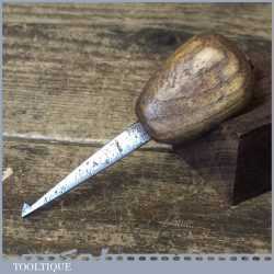 Antique Rug Makers Hooking Awl Tool - Blacksmiths Made