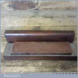 Vintage 8” x 2” Medium Grit Oil Stone In Box - Good Condition