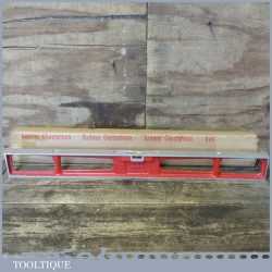 Vintage Boxed Rabone No: 1415 24” Cast Aluminium Spirit Level - Near Mint Condition