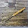 Vintage British Made 15/16” Round Nose Flat Scraper Woodturning Chisel - Good Condition