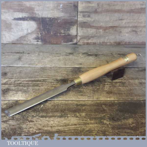 Ashley Iles 1” HSS Oval Skew Flat Woodturning Chisel Good Condition