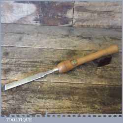 Vintage Marples Shamrock 5/8” Cast Steel Woodturners Skew Flat Chisel - Good Condition