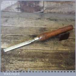 Vintage Marples Shamrock 5/8” Cast Steel Woodturners Skew Flat Chisel - Good Condition