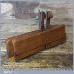 Vintage Pair Side Rebate Woodworking Moulding Planes - Unusual Shaped Wedges